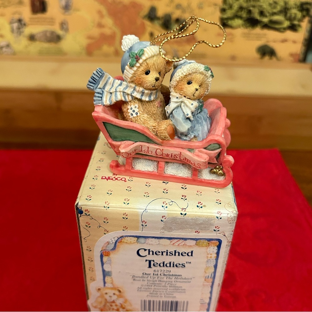 Cherished Teddies Our 1st Christmas Ornament
